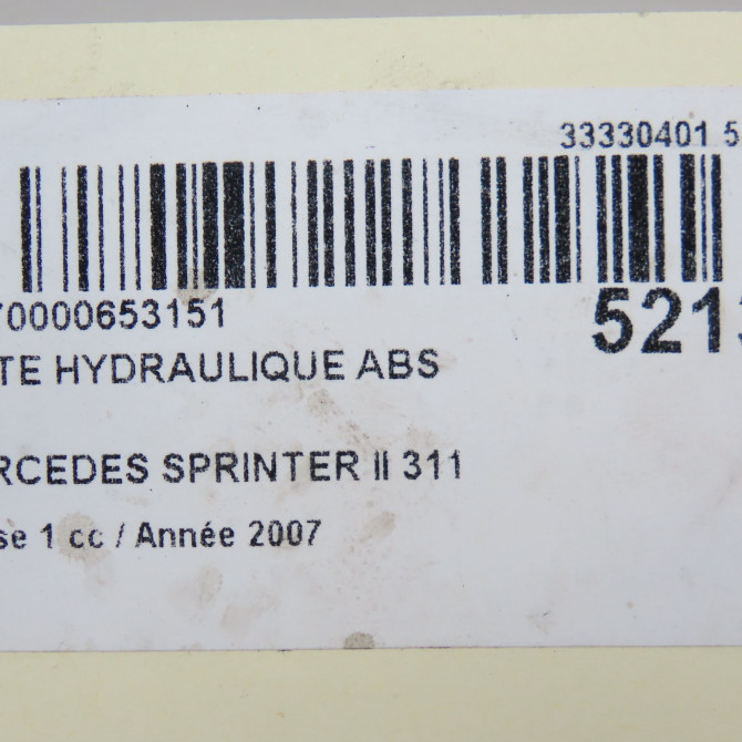 Unité hydraulique ABS occasion MERCEDES SPRINTER II Phase 1 06-2006->... 311 CDI 109ch 14468289 6