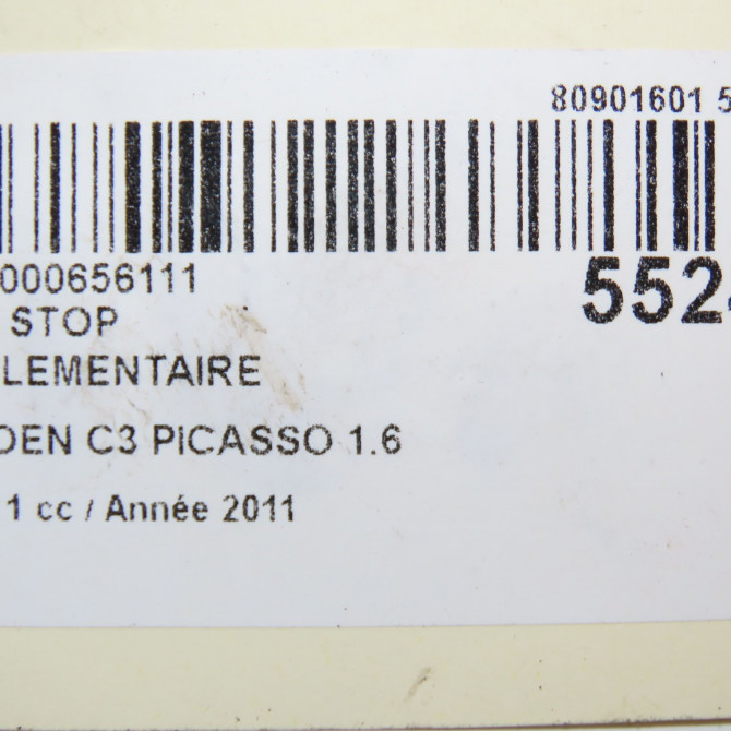 Feux stop supplementaire occasion CITROEN C3 PICASSO Phase 1 02-2009->08-2012 1.6 HDi 16v 110ch 6351GK 5