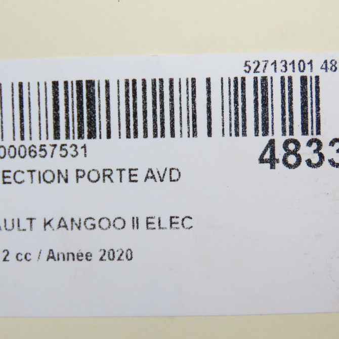 Protection porte avd occasion RENAULT KANGOO II Phase 2 01-2013->... ELEC 4