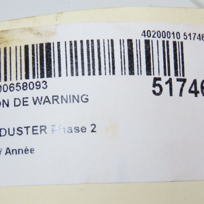 Bouton de warning occasion DACIA DUSTER Phase 2 09-2013->... 283E86420R 5