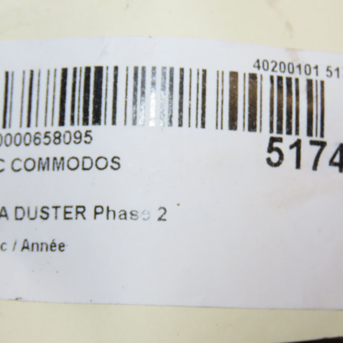 Bloc commodos occasion DACIA DUSTER Phase 2 09-2013->... 255678207R 6