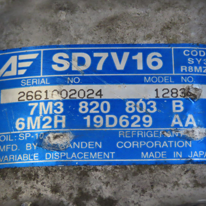 Compresseur air conditionne occasion VOLKSWAGEN SHARAN I Phase 3 01-2004->09-2010 7M3820803C 6