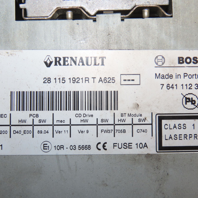 Autoradio occasion RENAULT CLIO III Phase 2 03-2009->12-2014 1.5 DCI 75ch 281157237R 4