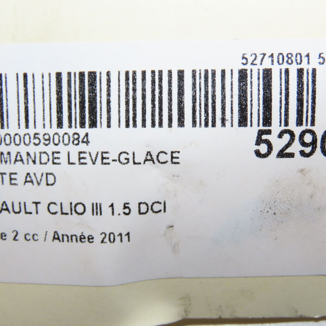 Commande lève-glace porte avant droite occasion RENAULT CLIO III Phase 2 03-2009->12-2014 1.5 DCI 75ch 8200108266 5
