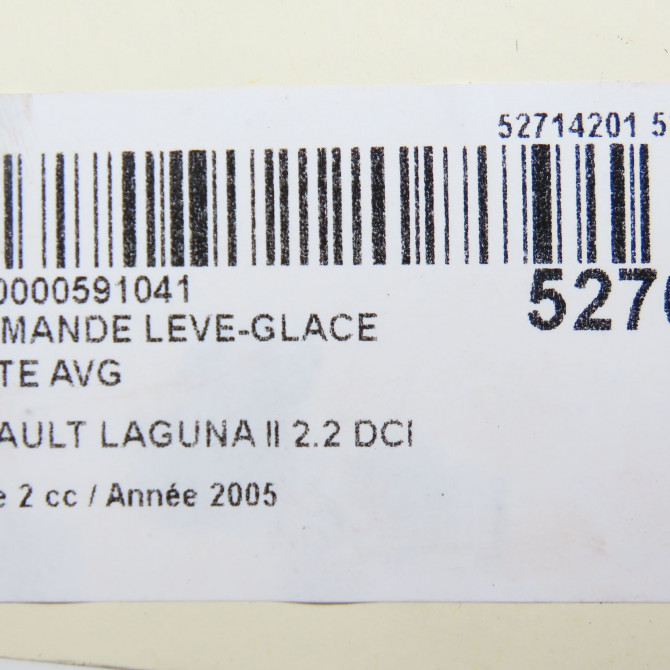 Commande lève-glace porte avant gauche occasion RENAULT LAGUNA II Phase 2 03-2005->09-2007 2.2 DCI 150ch 8200015089 5
