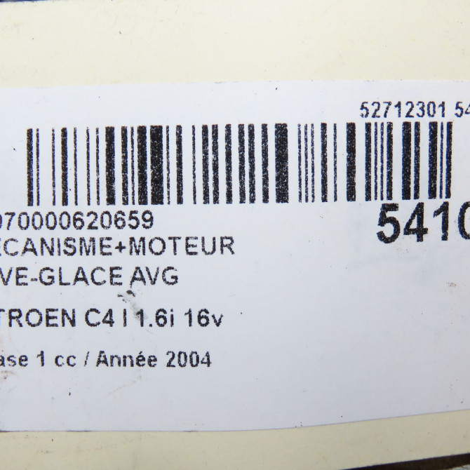 Mecanisme+moteur leve-glace avg occasion CITROEN C4 I Phase 1 11-2004->07-2008 1.6i 16v 9221V1 6