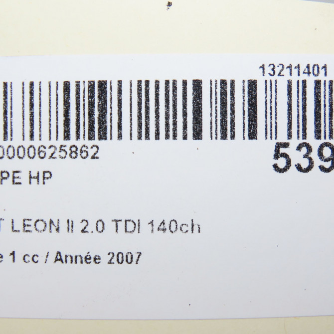 Pompe hp occasion SEAT LEON II Phase 1 09-2005->05-2009 2.0 TDI 140ch 5