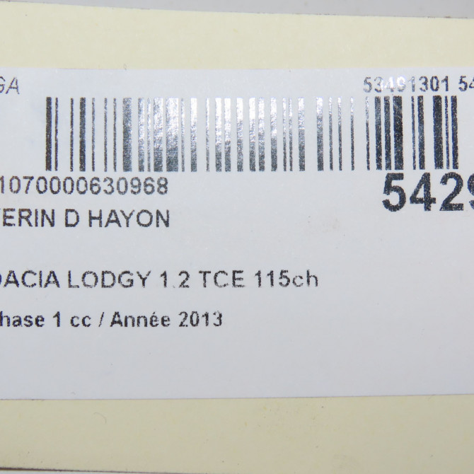 Verin droit hayon occasion DACIA LODGY Phase 1 01-2012->... 1.2 TCE 115ch 904528093R 3