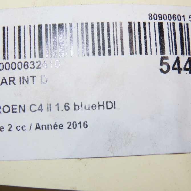 Feu arrière intérieur droit occasion CITROEN C4 II Phase 2 11-2014->... 1.6 blueHDI 100ch 9808624780 4