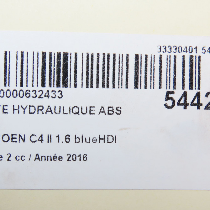 Unité hydraulique ABS occasion CITROEN C4 II Phase 2 11-2014->... 1.6 blueHDI 100ch 1613150880 6
