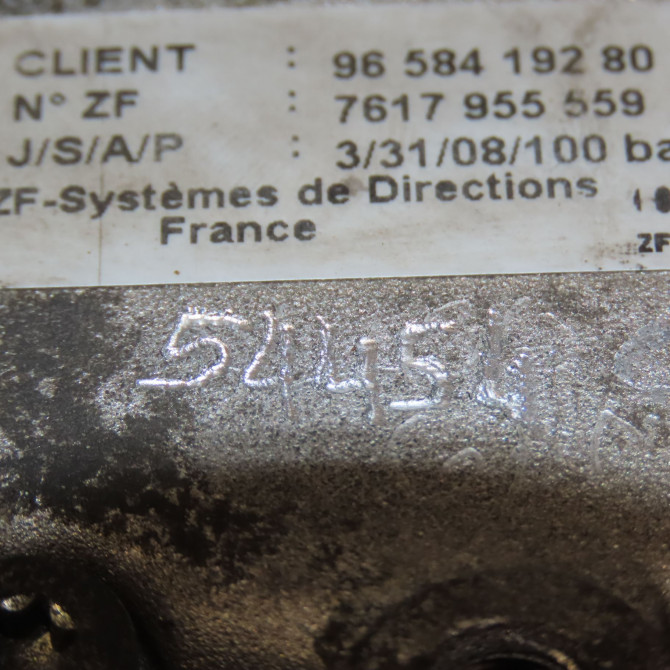 Pompe direction assistee occasion PEUGEOT 407 phase 1 SW 07-2004->07-2008 1.6 HDI 110ch 4007GX 4