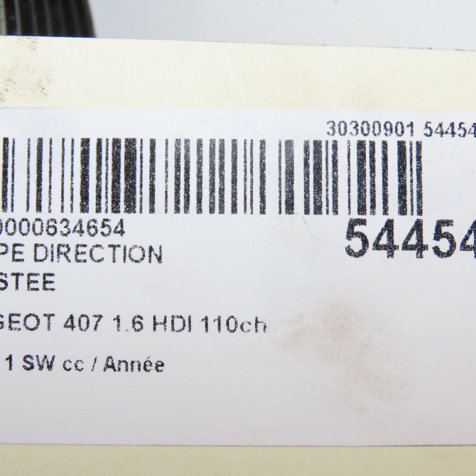 Pompe direction assistee occasion PEUGEOT 407 phase 1 SW 07-2004->07-2008 1.6 HDI 110ch 4007GX 5