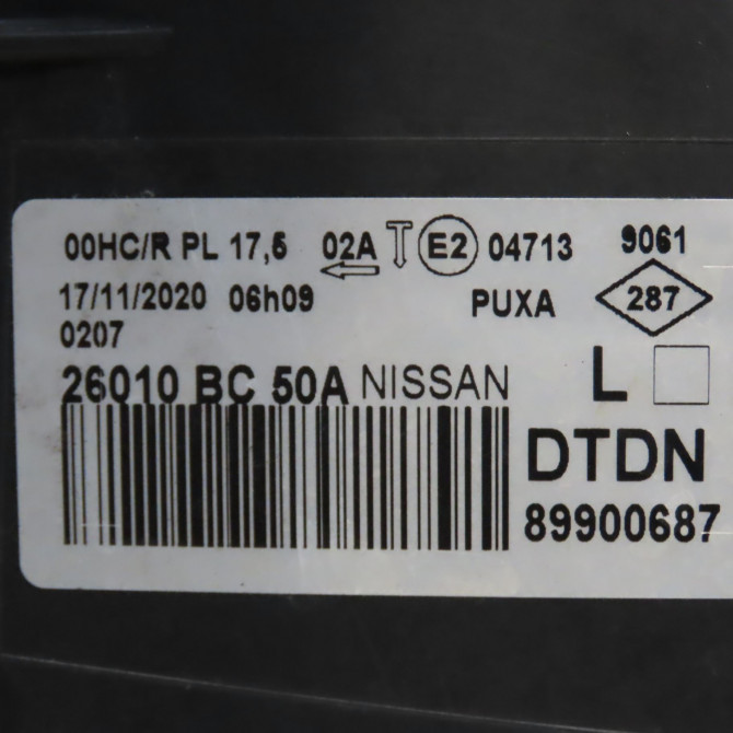 Phare droit occasion NISSAN MICRA III Phase 2 11-2005->11-2007 1.5 DCI 86ch 26010BC50B 3