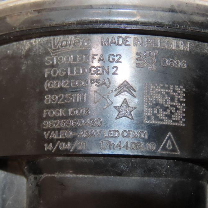 Phare antibrouillard avant droit occasion DS 146 Phase 1 04-1995->04-1999 1.5 BlueHDI 130ch 9811333380 4