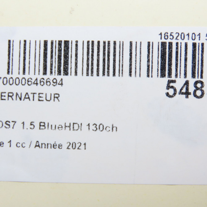 Alternateur occasion DS 146 Phase 1 04-1995->04-1999 1.5 BlueHDI 130ch 9827171980 8