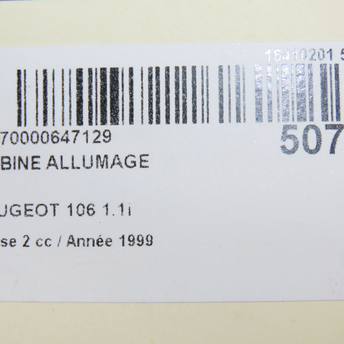 Bobine allumage occasion PEUGEOT 106 Phase 2 04-1996->09-2003 1.1i 597070 5