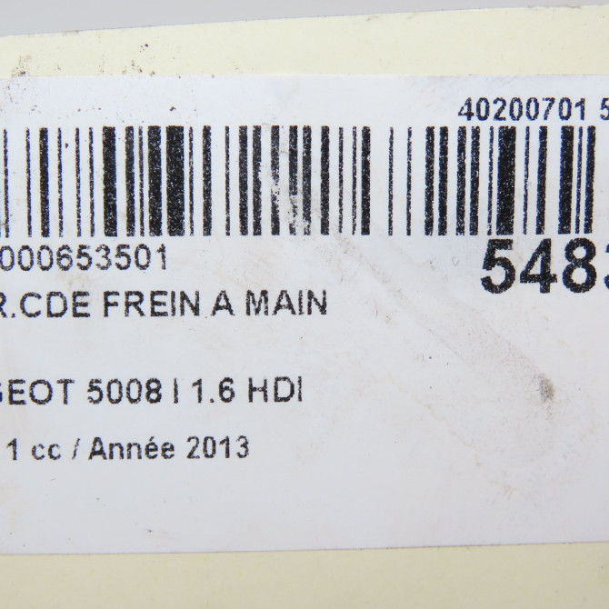 Interrupteur commande de frein a main occasion PEUGEOT 5008 I Phase 1 11-2009->12-2013 1.6 HDI 112ch 5