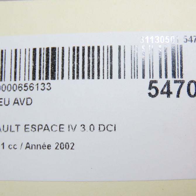 Moyeu avd occasion RENAULT ESPACE IV Phase 1 09-2002->03-2006 3.0 DCI 8200570190 7