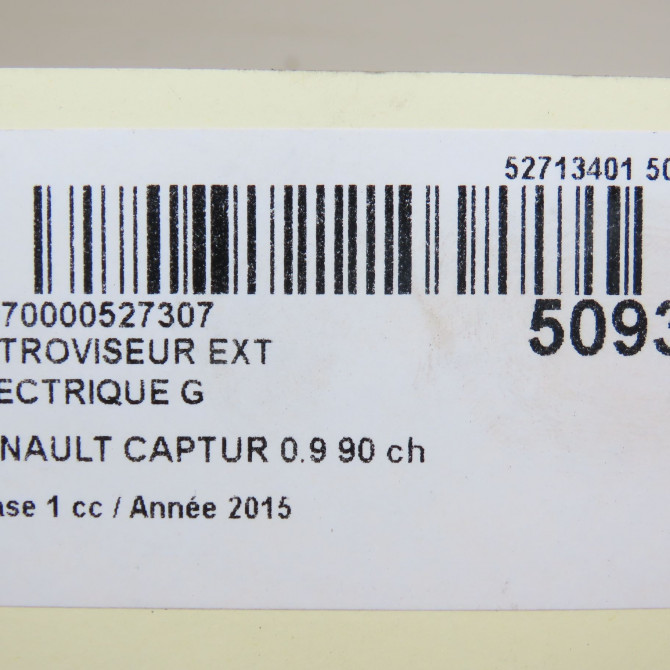 Retroviseur exterieur electrique gauche occasion RENAULT CAPTUR Phase 1 02-2013->... 0.9 90 ch 963029140R 6