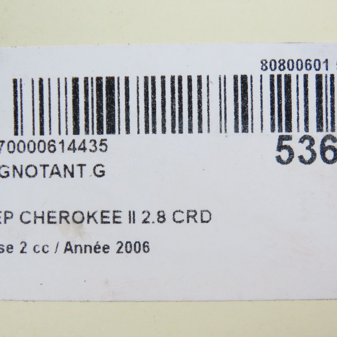 Clignotant gauche occasion JEEP CHEROKEE II Phase 2 09-2004->12-2007 2.8 CRD 55156767AE 5