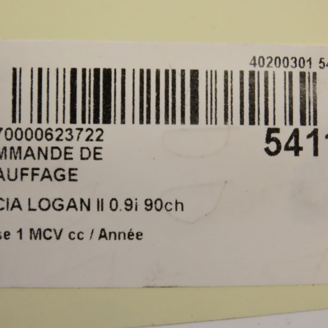 Commande de chauffage occasion  275107242R 6