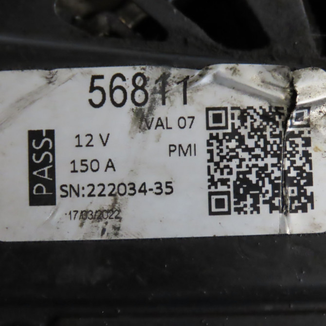 Alternateur occasion FIAT SCUDO II Phase 1 04-2007->... 1.6 DT 90ch 9646065488 7