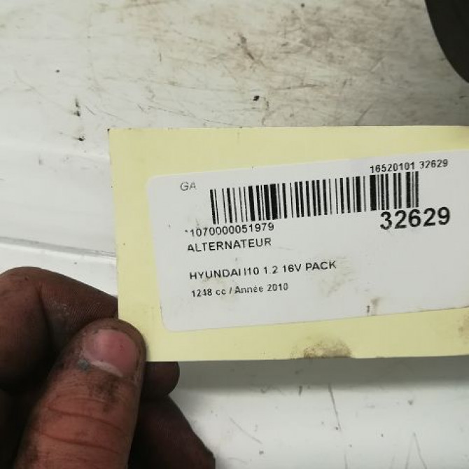 Alternateur occasion HYUNDAI I 10 I Phase 1 03-2008->12-2010 1.2i 3730003300 5