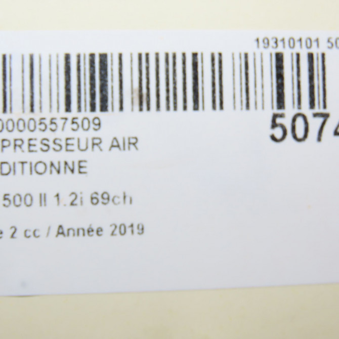Compresseur air conditionne occasion FIAT 500 II phase 2 04-2014->... 1.2i 69ch 71797201 8