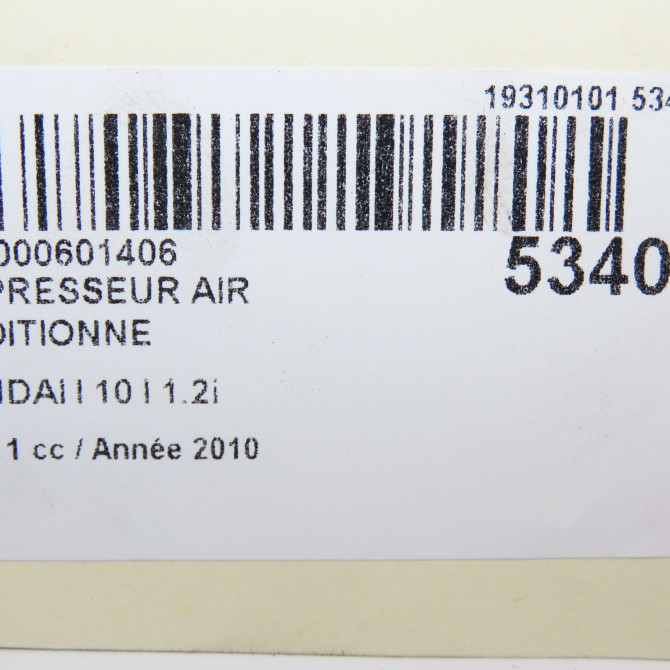Compresseur air conditionne occasion HYUNDAI I 10 I Phase 1 03-2008->12-2010 1.2i 977010X100 7