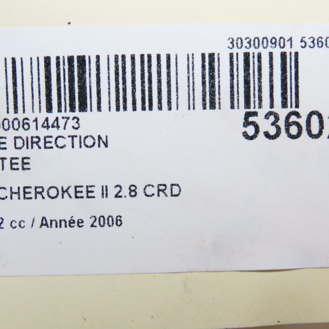 Pompe direction assistee occasion JEEP CHEROKEE II Phase 2 09-2004->12-2007 2.8 CRD 52088712AC 6