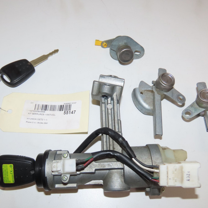 Kit serrures + antivol occasion HYUNDAI GETZ Phase 2 11-2005->10-2010 1.1i 819051CD40 1