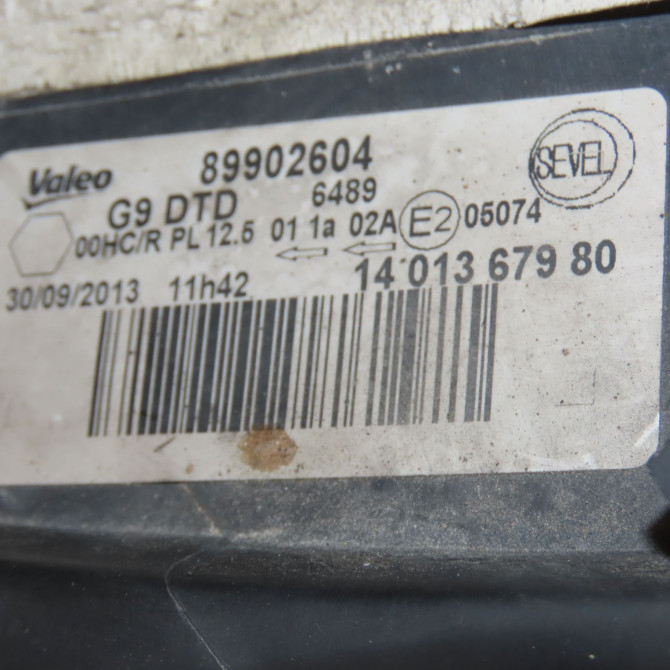 Phare droit occasion FIAT SCUDO II Phase 1 04-2007->... 1.6 DT 90ch 1401367980 4