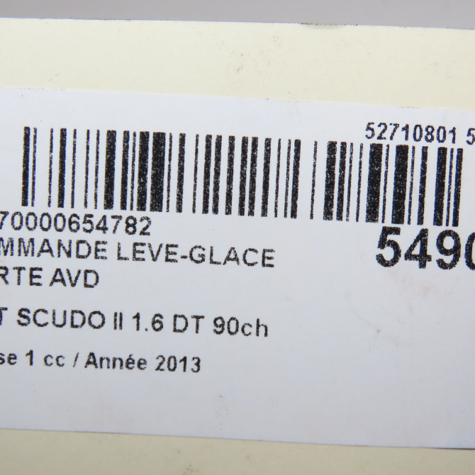 Commande lève-glace porte avant droite occasion FIAT SCUDO II Phase 1 04-2007->... 1.6 DT 90ch 1499613898 5