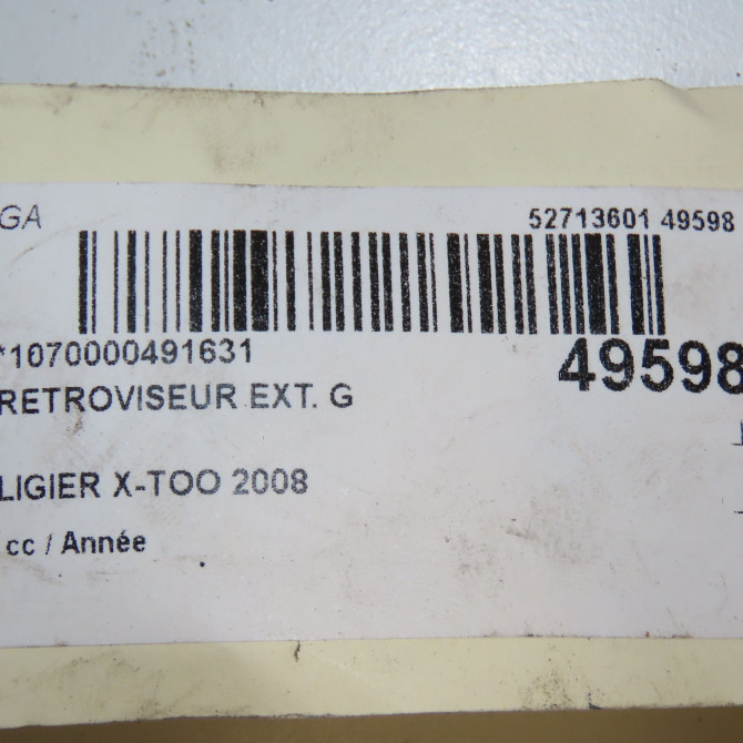 Retroviseur exterieur gauche occasion LIGIER X-TOO 5