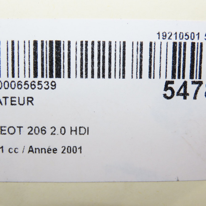 Radiateur occasion PEUGEOT 206 Phase 1 09-1998->03-2009 2.0 HDI 1330H6 5