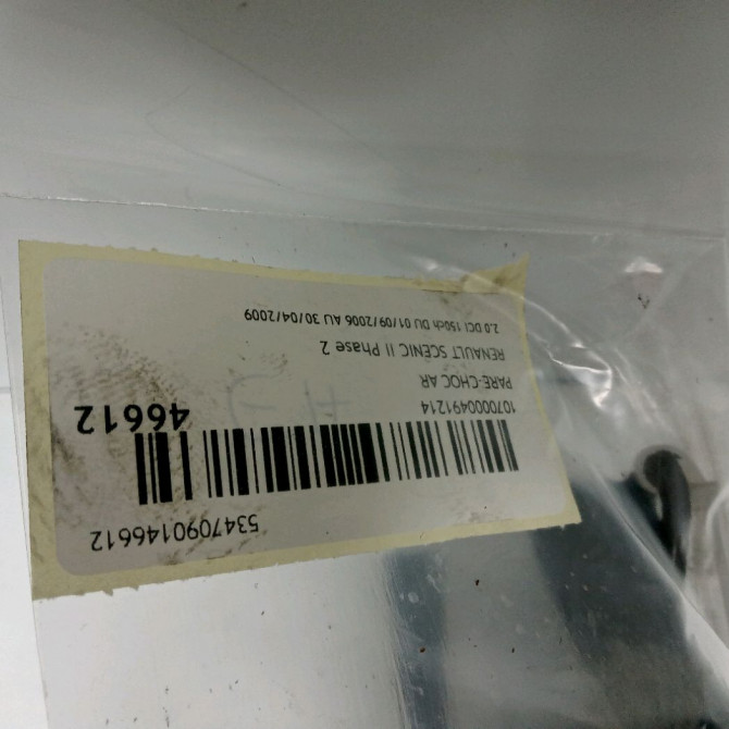 Pare-choc arrière occasion RENAULT SCENIC II Phase 2 09-2006->04-2009 2.0 DCI 150ch 7701475582 2