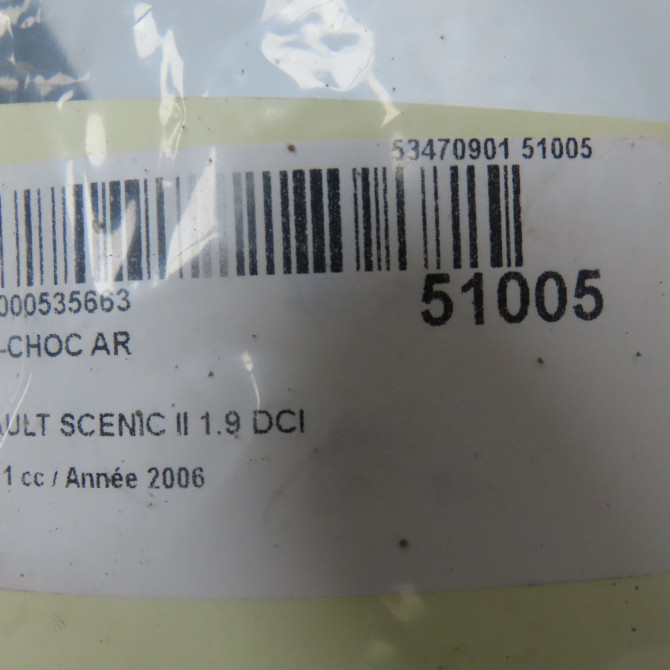 Pare-choc arrière occasion RENAULT SCENIC II Phase 1 03-2004->09-2006 1.9 DCI 125ch 7701475582 7