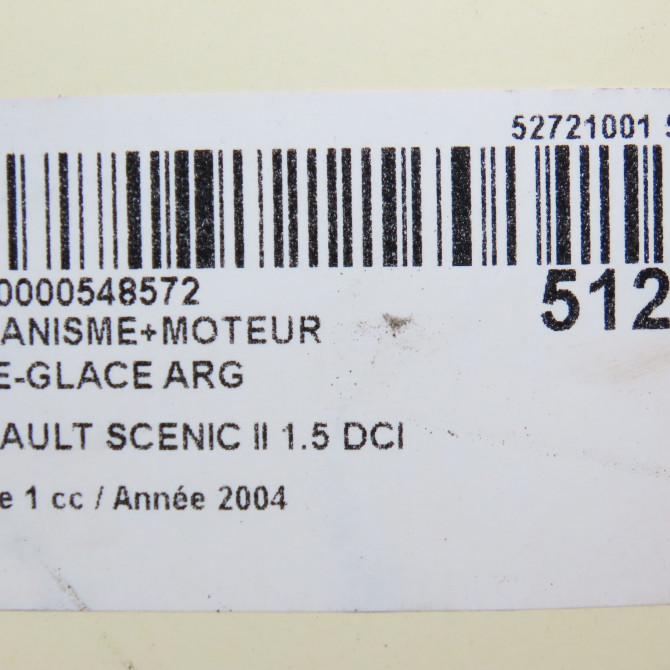 Mecanisme+moteur leve-glace arg occasion RENAULT SCENIC II Phase 1 03-2004->09-2006 1.5 DCI 100ch 8201010935 6