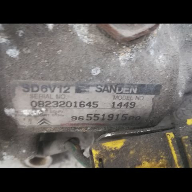 Compresseur air conditionne occasion PEUGEOT 206 206 phase 1 SW 2002-06-01->2006-12-31 1.6 HDI 110ch 6453LA 3
