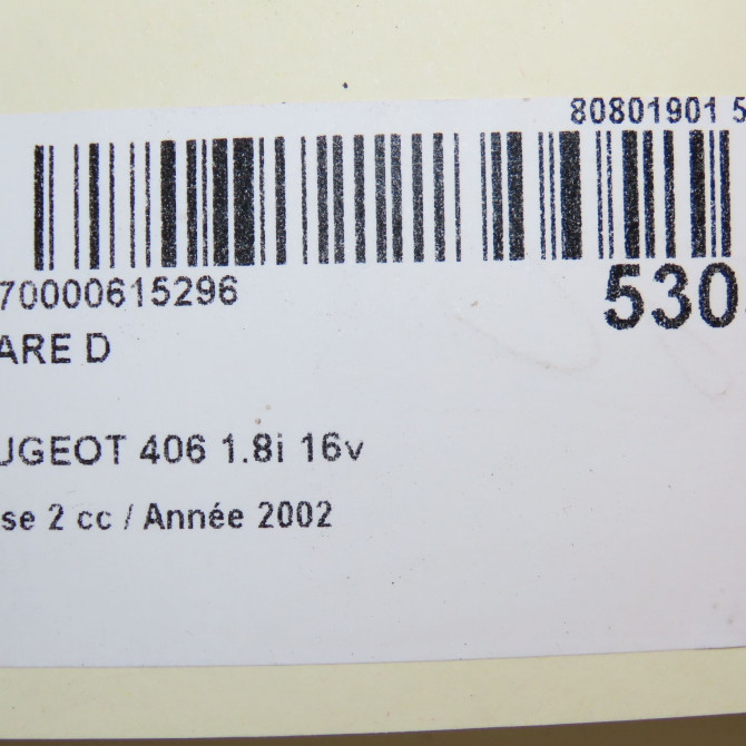 Phare droit occasion PEUGEOT 406 Phase 2 04-1999->04-2004 1.8i 16v 6205V2 6