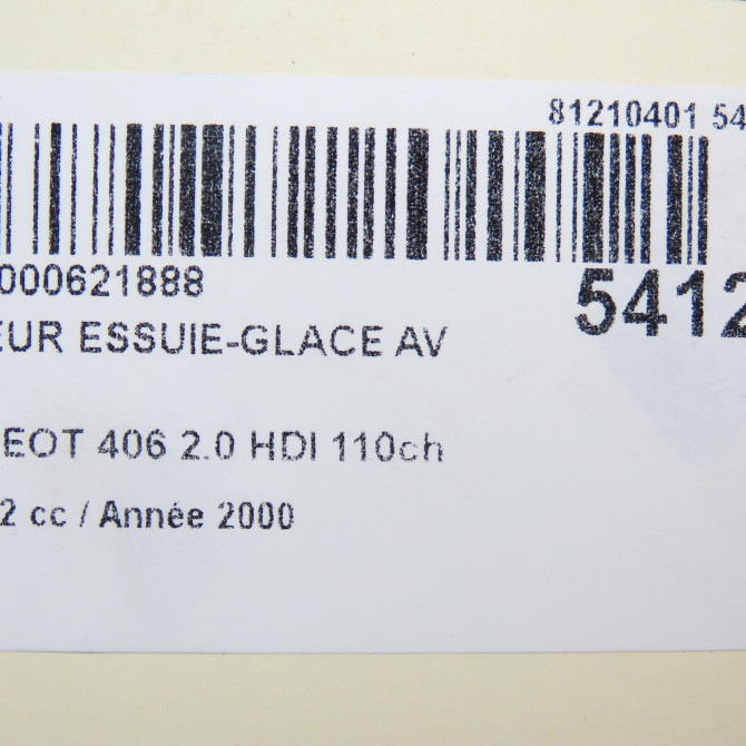 Moteur essuie-glace avant occasion PEUGEOT 406 Phase 2 04-1999->04-2004 2.0 HDI 110ch 6405G1 5