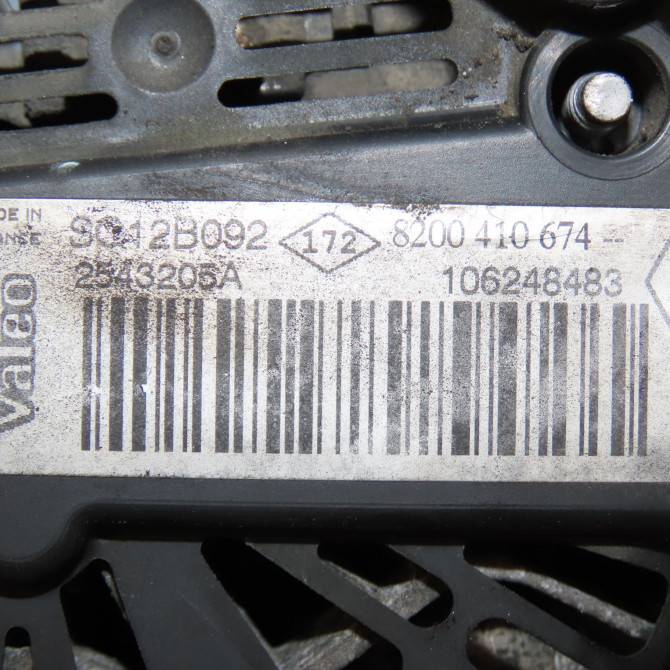 Alternateur occasion RENAULT SCENIC II Phase 1 03-2004->09-2006 1.9 DCI 130ch 8200667610 5