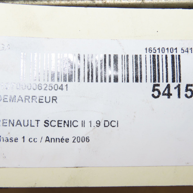 Démarreur occasion RENAULT SCENIC II Phase 1 03-2004->09-2006 1.9 DCI 130ch 8200628429 7