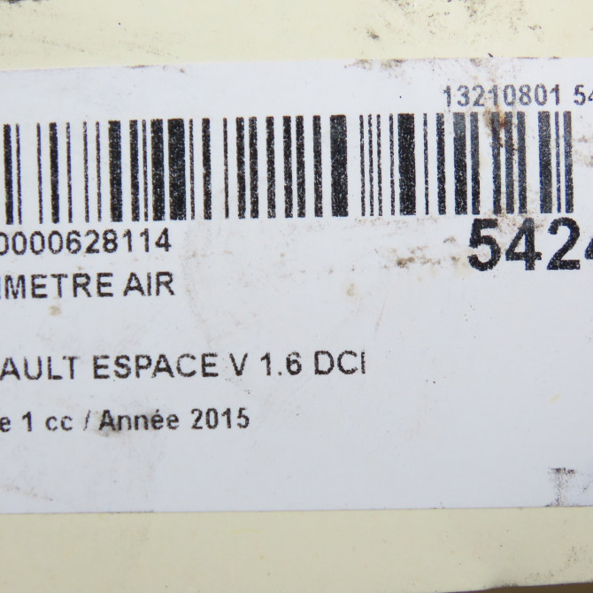 Debimetre air occasion RENAULT ESPACE V Phase 1 02-2015->... 1.6 DCI 160ch 226807131R 5