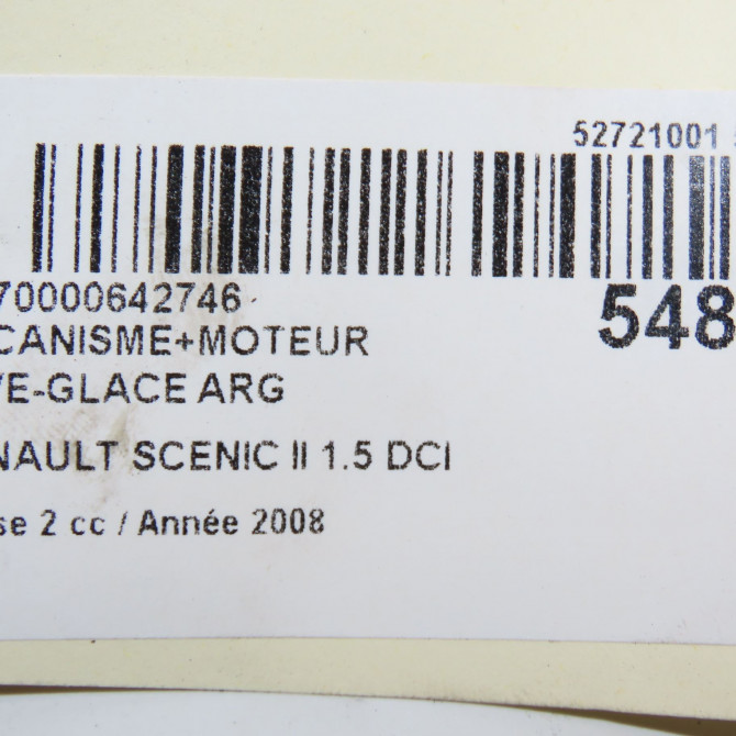 Mecanisme+moteur leve-glace arg occasion RENAULT SCENIC II Phase 2 09-2006->04-2009 1.5 DCI 105ch 8201010935 6