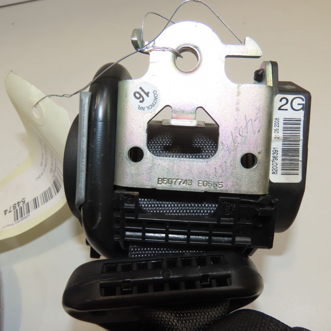 Ceinture arrière gauche occasion RENAULT SCENIC II Phase 2 09-2006->04-2009 1.5 DCI 105ch 8200798391 2