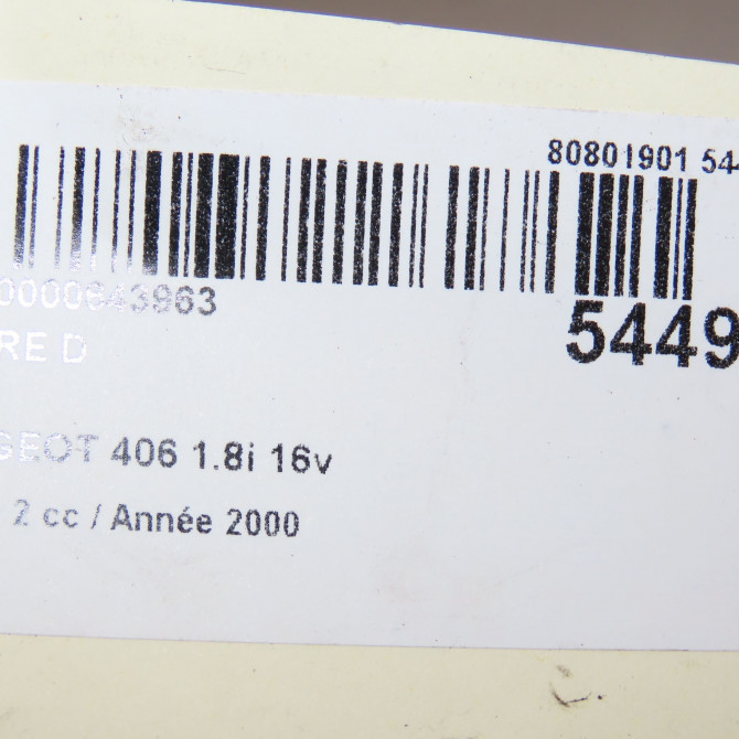 Phare droit occasion PEUGEOT 406 Phase 2 04-1999->04-2004 1.8i 16v 6205V2 7