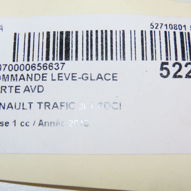 Commande lève-glace porte avant droite occasion  254218614R 5