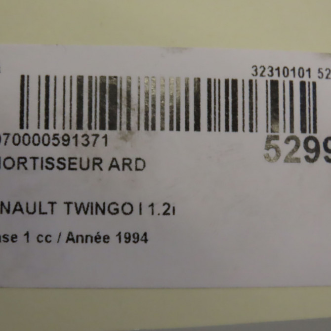 Amortisseur arrière droit occasion RENAULT TWINGO I Phase 1 04-1993->08-1998 1.2i 55ch 562108040R 6