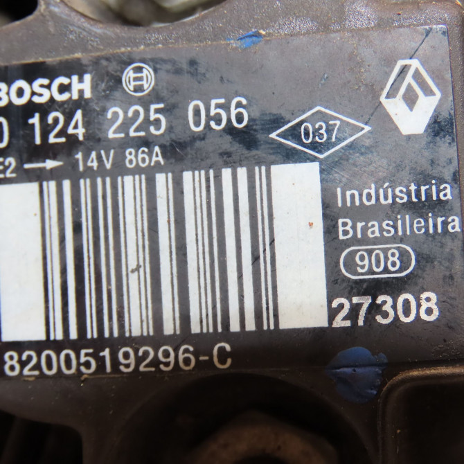 Alternateur occasion RENAULT TWINGO II Phase 1 06-2007->11-2011 1.2i 16v 75ch 8200718724 6